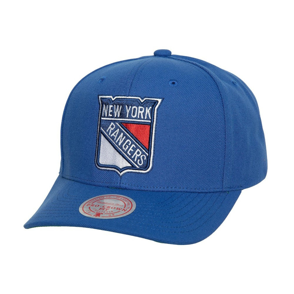 New York Rangers Mitchell & Ness Team Ground Pro Adjustable Hat - Blue Hats