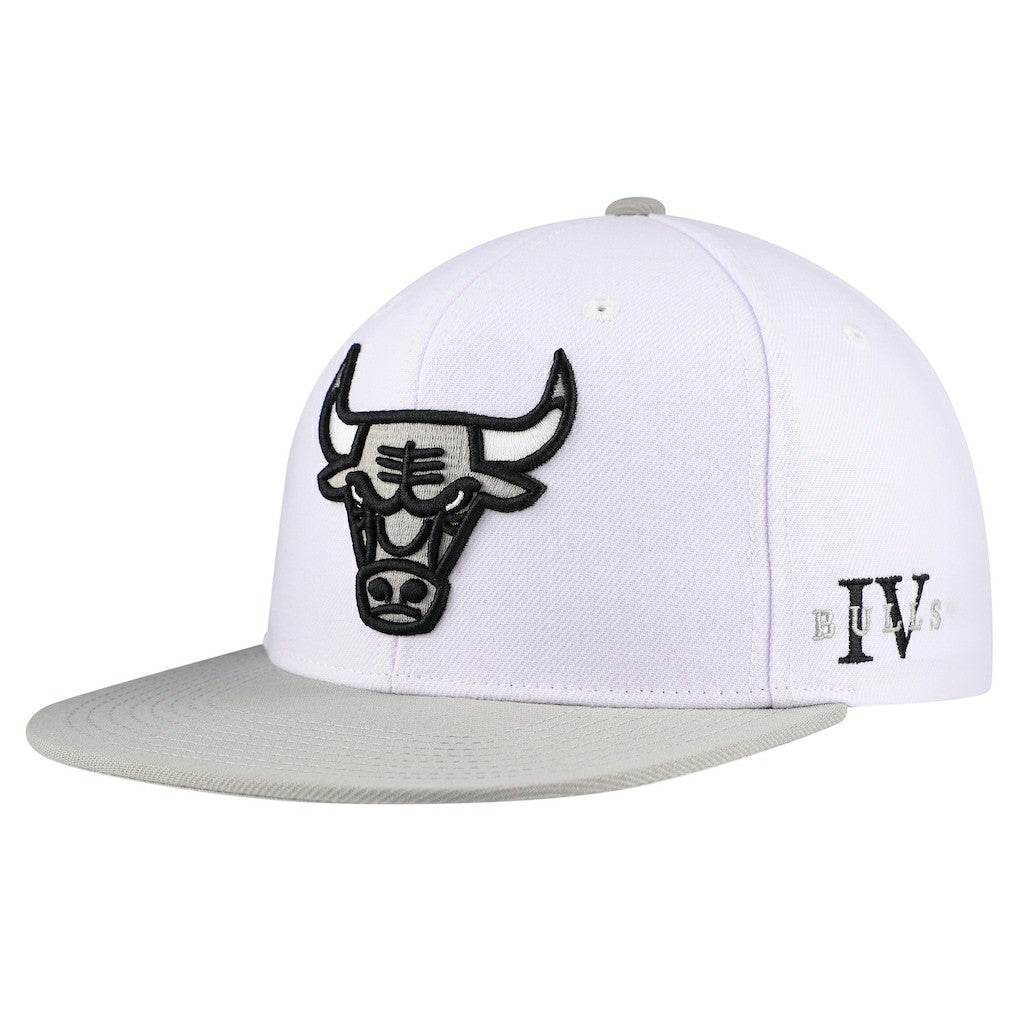 Chicago Bulls Core Snapback Hat - White for sale