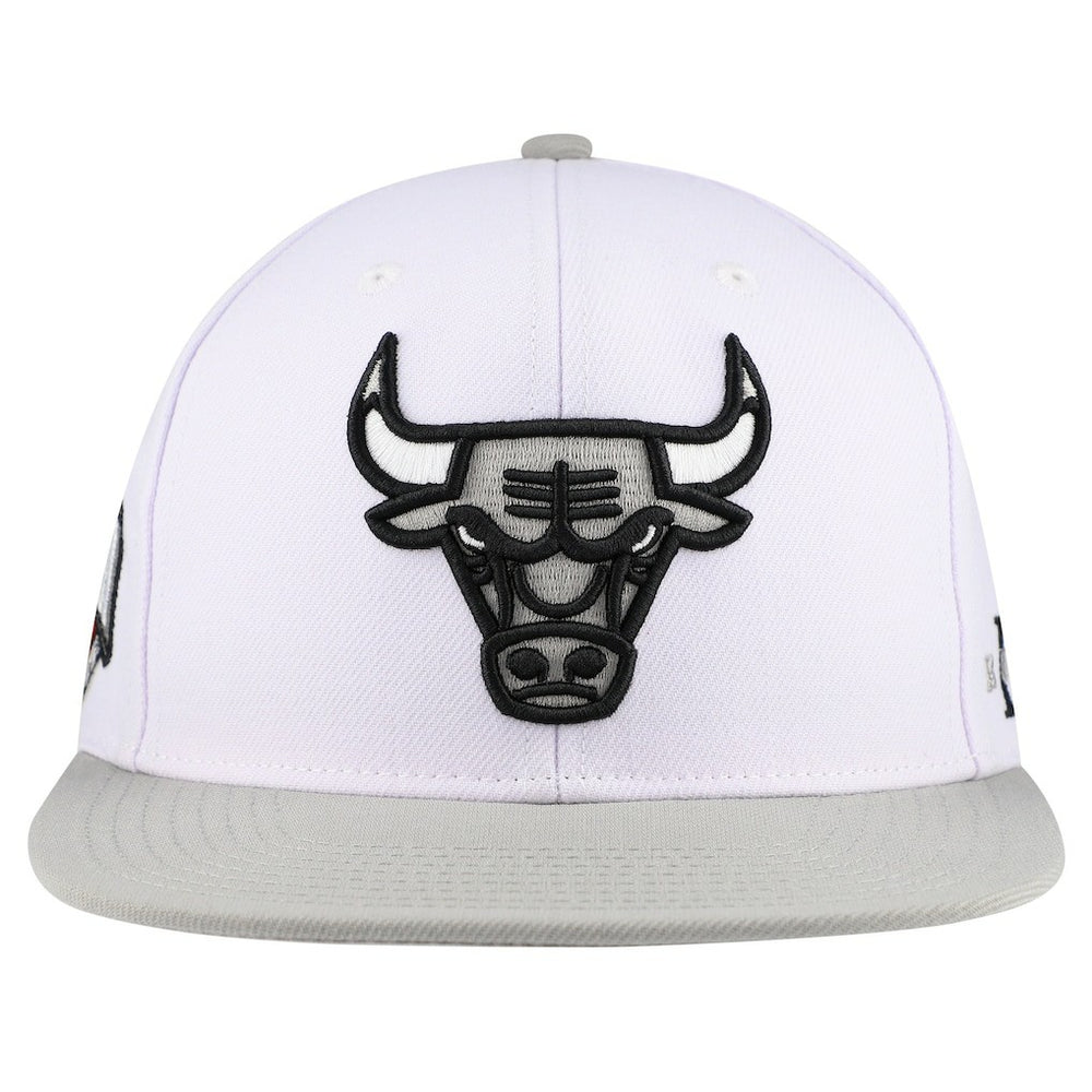 Chicago Bulls Core Snapback Hat - White for sale