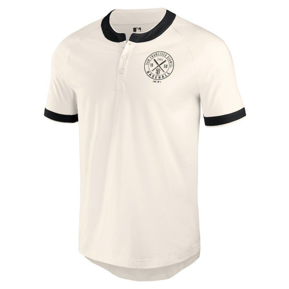 San Francisco Giants Darius Rucker Collection Henley Raglan T-Shirt White