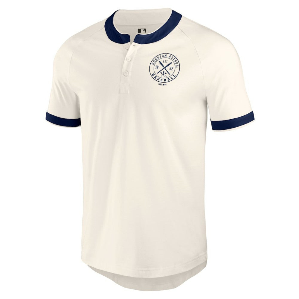 Houston Astros Darius Rucker Collection Henley Raglan T-Shirt White