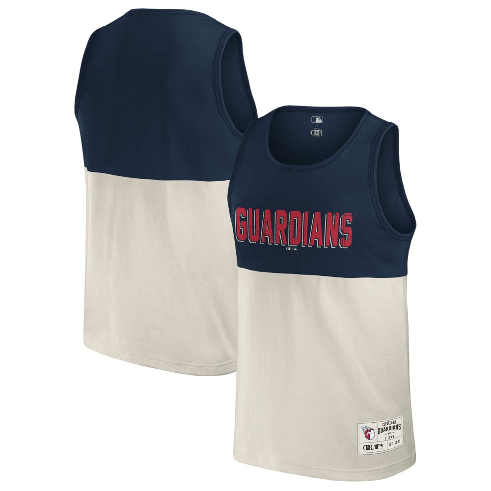 Cleveland Guardians Darius Rucker Collection Colorblock Tank Top Navy