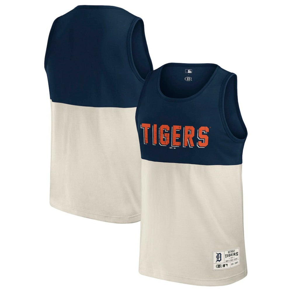 Detroit Tigers Darius Rucker Collection Colorblock Tank Top Navy