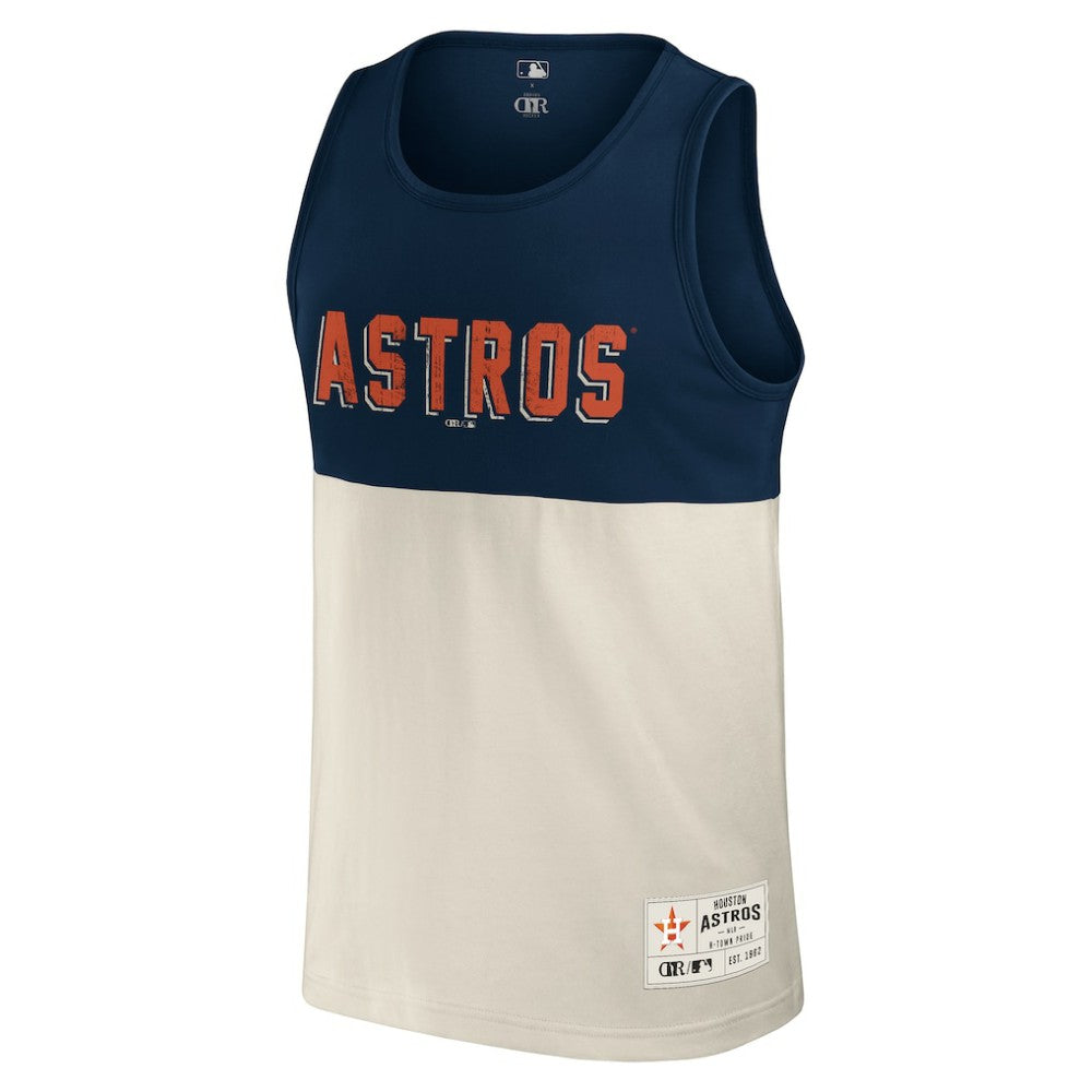 Houston Astros Darius Rucker Collection Colorblock Tank Top Navy