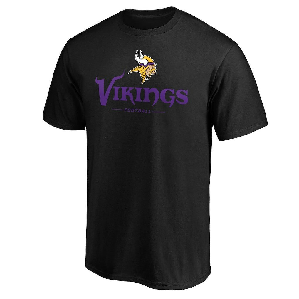 Minnesota Vikings Team Lockup T-Shirt - Black discount