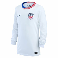 USMNT Youth 2024 Home Replica Long Sleeve Jersey - White shop