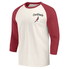 Arizona Cardinals Darius Rucker Collection Raglan 3/4 Sleeve T-Shirt - Cardinal/White outlet