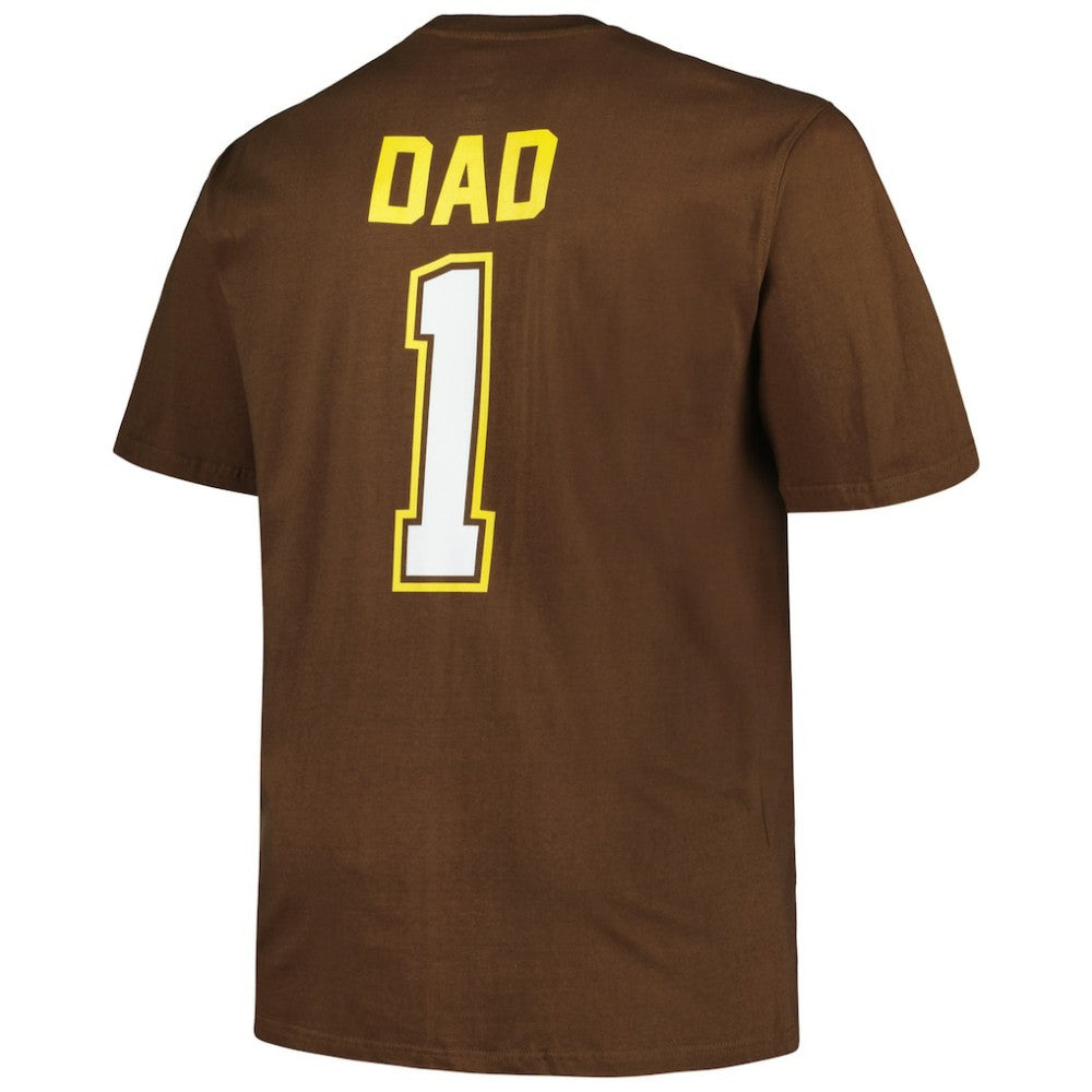 San Diego Padres Profile Big & Tall #1 Dad T-Shirt Brown
