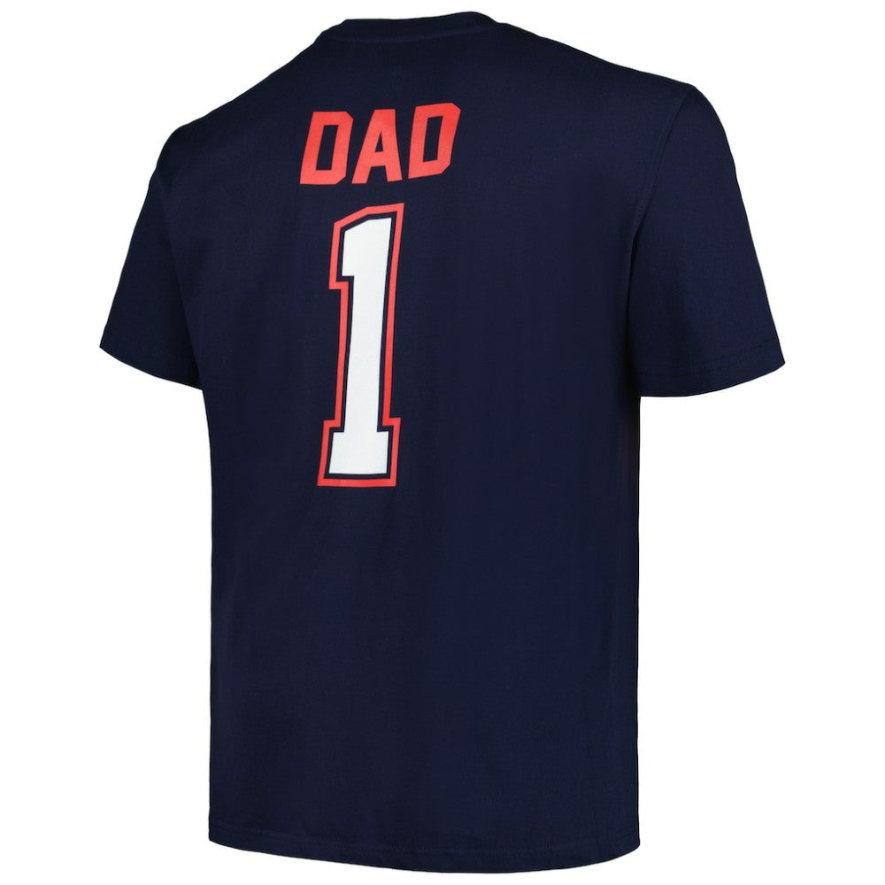 Boston Red Sox Profile Big & Tall #1 Dad T-Shirt Navy