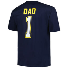 Milwaukee Brewers Profile Big & Tall #1 Dad T-Shirt Navy