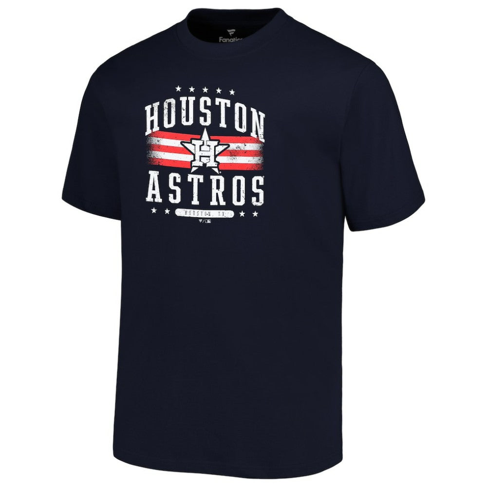 Houston Astros Profile Big & Tall Americana T-Shirt Navy