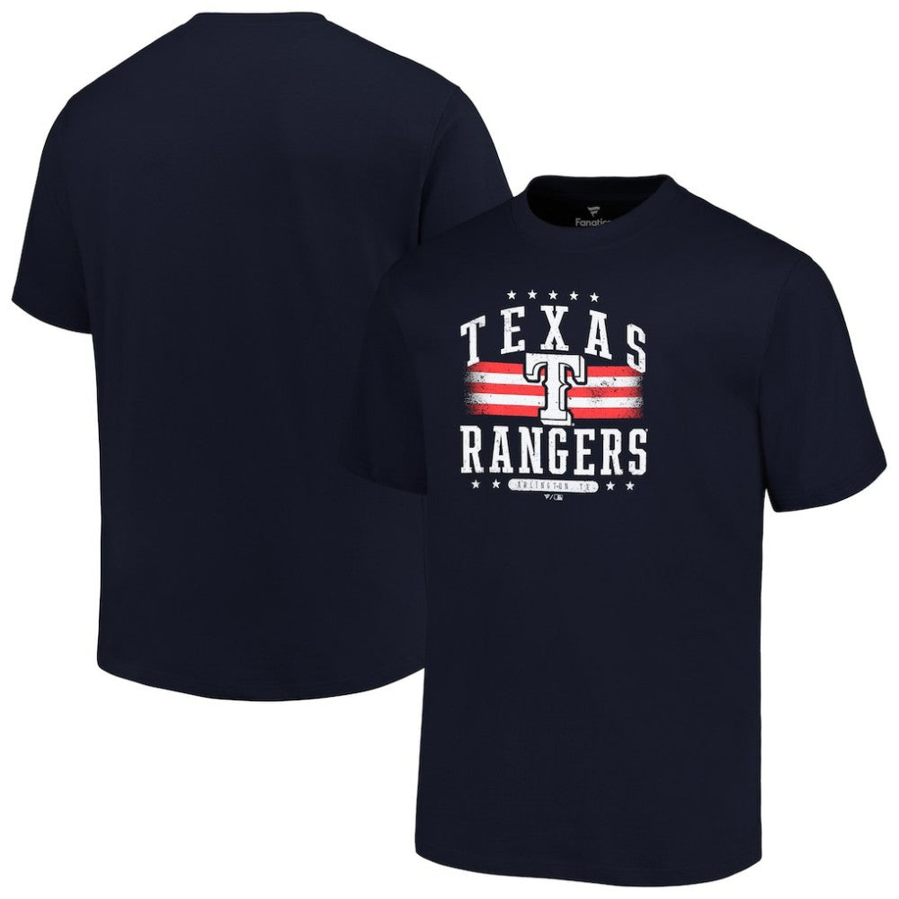 Texas Rangers Profile Big & Tall Americana T-Shirt Navy