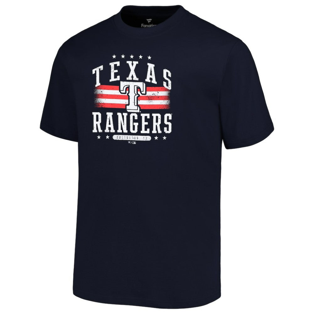 Texas Rangers Profile Big & Tall Americana T-Shirt Navy