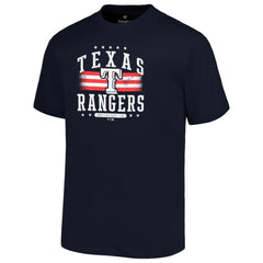 Texas Rangers Profile Big & Tall Americana T-Shirt Navy