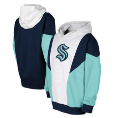 Seattle Kraken Youth Champion League Fleece Pullover Hoodie - Ash/Deep Sea Blue Hoodies