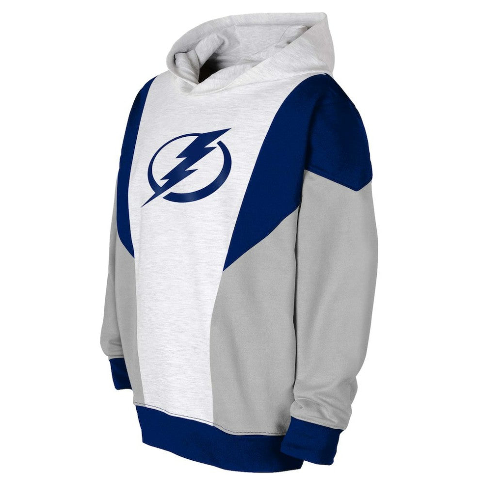Tampa Bay Lightning Youth Champion League Fleece Pullover Hoodie - Ash/Blue Hoodies