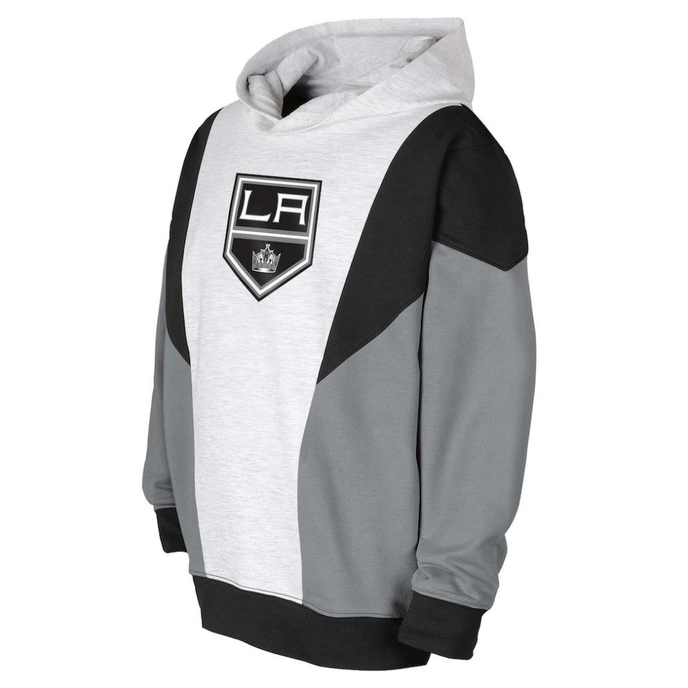 Los Angeles Kings Youth Champion League Fleece Pullover Hoodie - Ash/Black Hoodies