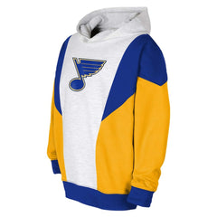 St. Louis Blues Youth Champion League Fleece Pullover Hoodie - Ash/Blue Hoodies