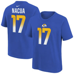 Puka Nacua Los Angeles Rams Youth Player Name & Number T-Shirt - Royal for sale