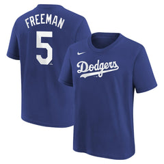 Freddie Freeman Los Angeles Dodgers Youth Name & Number T-Shirt Royal