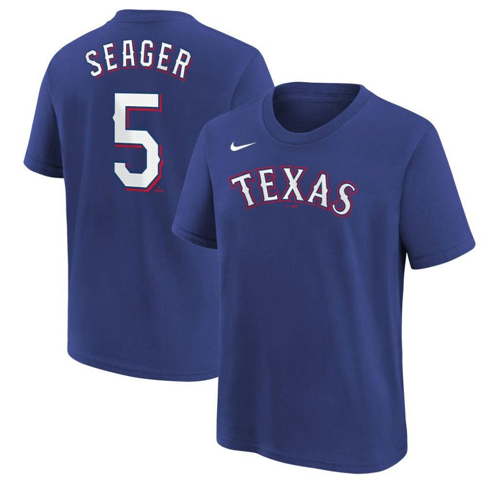 Corey Seager Texas Rangers Youth Name & Number T-Shirt Royal