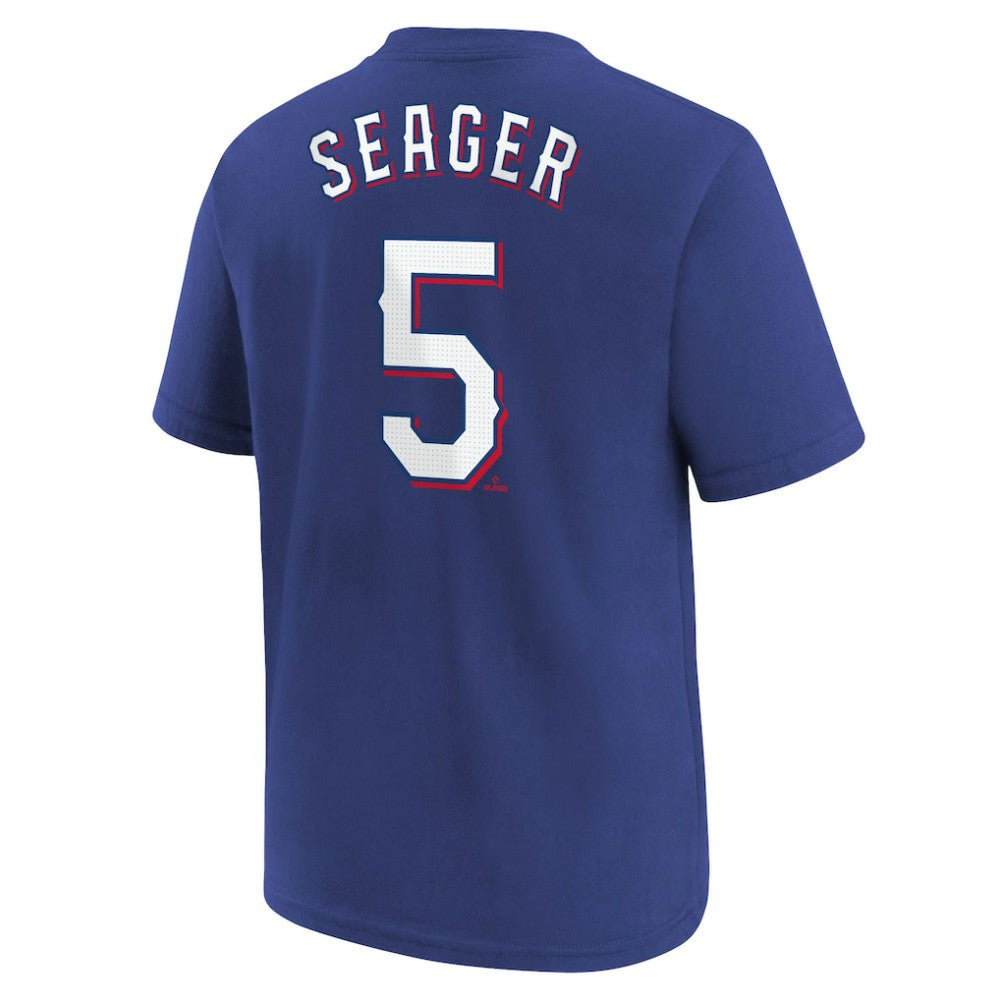 Corey Seager Texas Rangers Youth Name & Number T-Shirt Royal