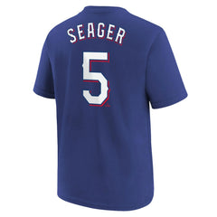 Corey Seager Texas Rangers Youth Name & Number T-Shirt Royal