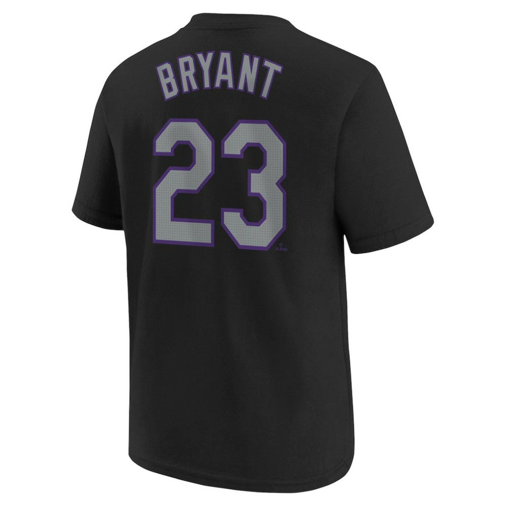 Kris Bryant Colorado Rockies Youth Name & Number T-Shirt Black