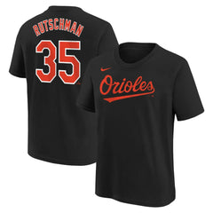 Adley Rutschman Baltimore Orioles Youth Name & Number T-Shirt Black