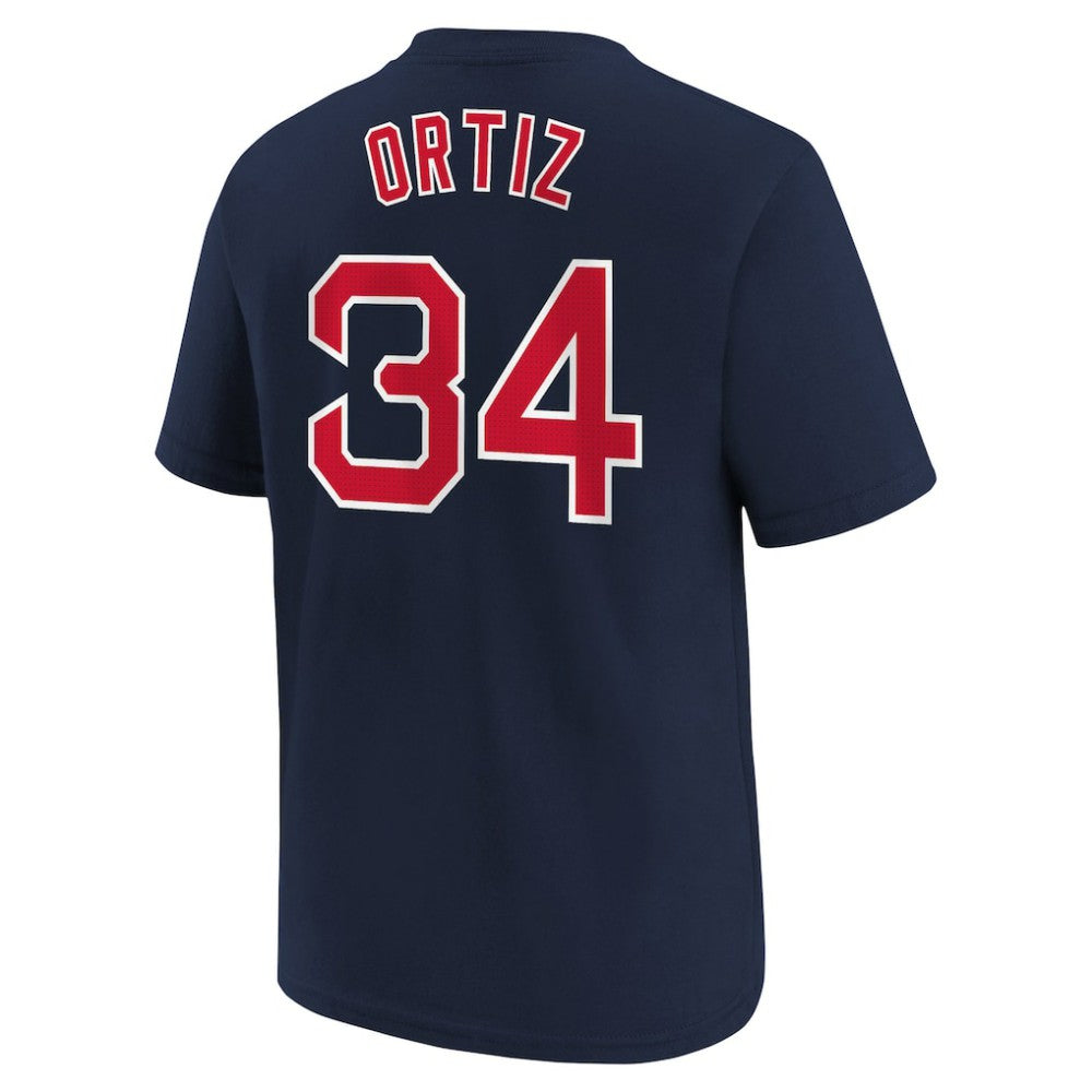 David Ortiz Boston Red Sox Youth Name & Number T-Shirt Navy