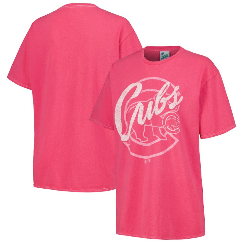 Chicago Cubs Women's Dopamine Tradition T-Shirt Pink