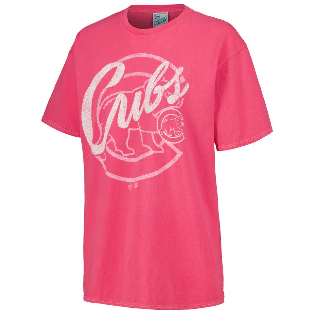 Chicago Cubs Women's Dopamine Tradition T-Shirt Pink