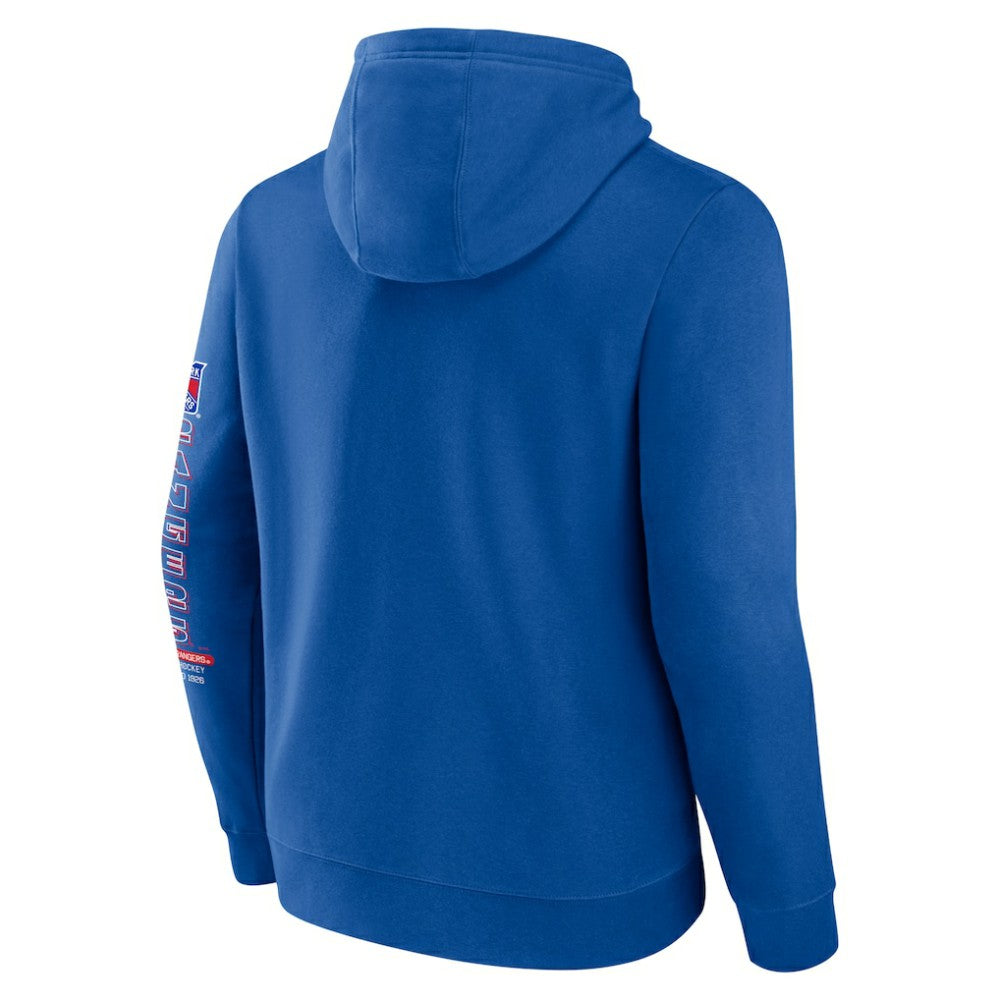 New York Rangers Fanatics Revolution Pullover Hoodie - Blue Hoodies