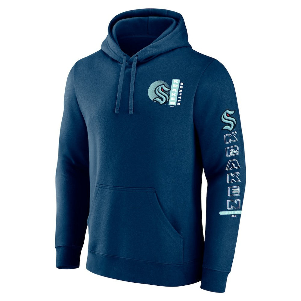 Seattle Kraken Fanatics Revolution Pullover Hoodie - Deep Sea Blue Hoodies