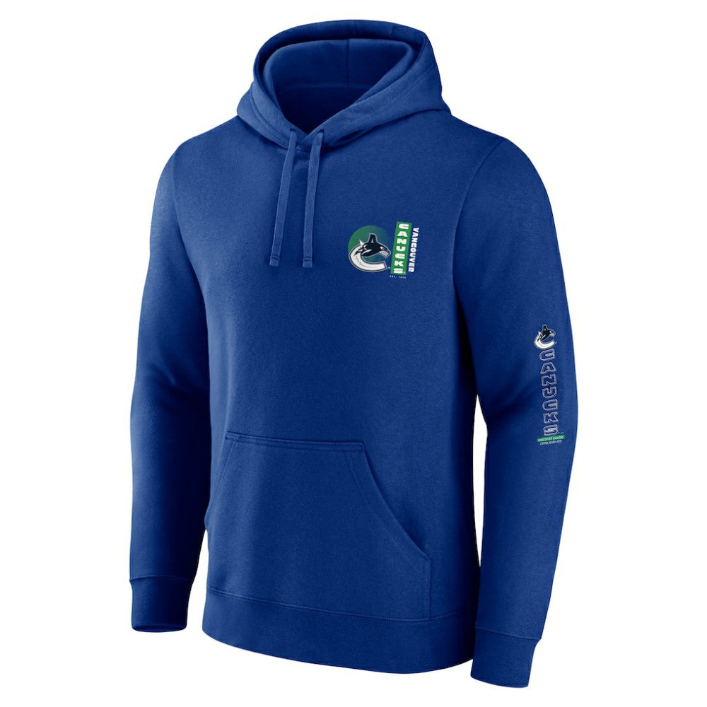 Vancouver Canucks Fanatics Revolution Pullover Hoodie - Blue Hoodies