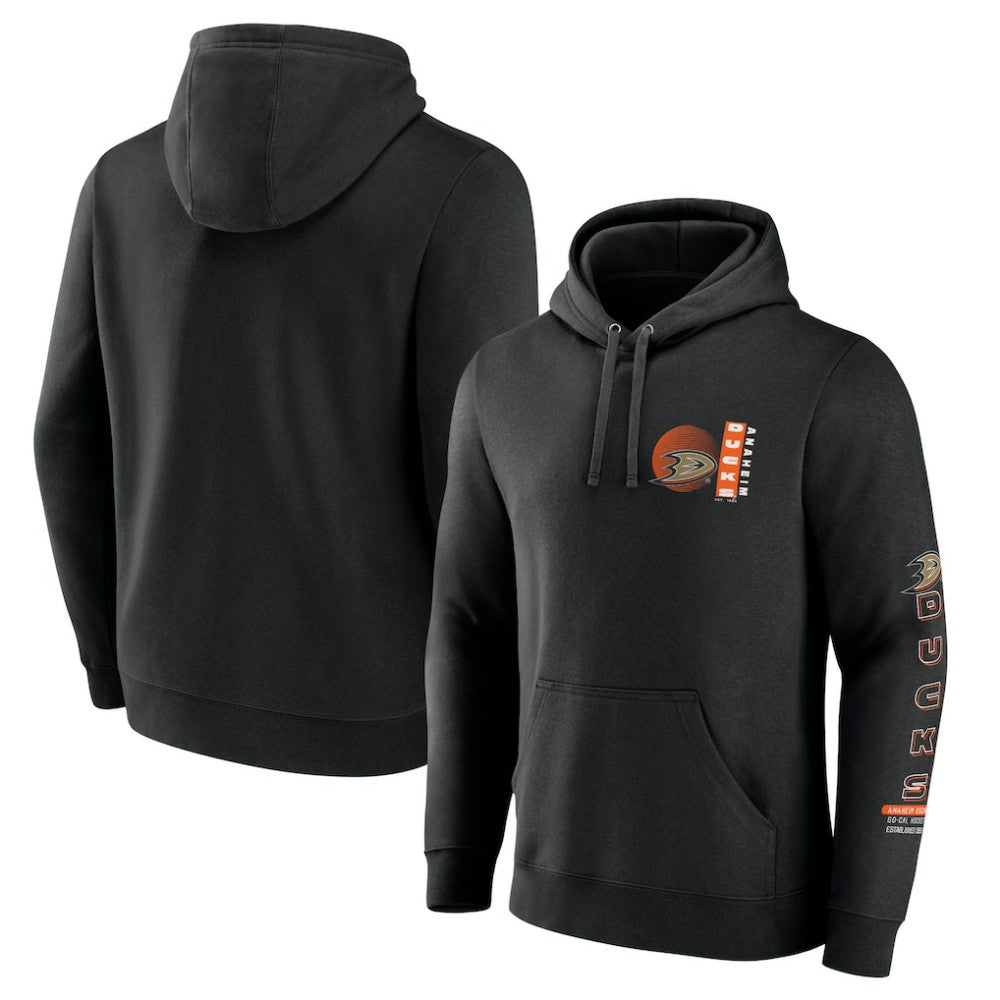 Anaheim Ducks Fanatics Revolution Pullover Hoodie - Black Hoodies