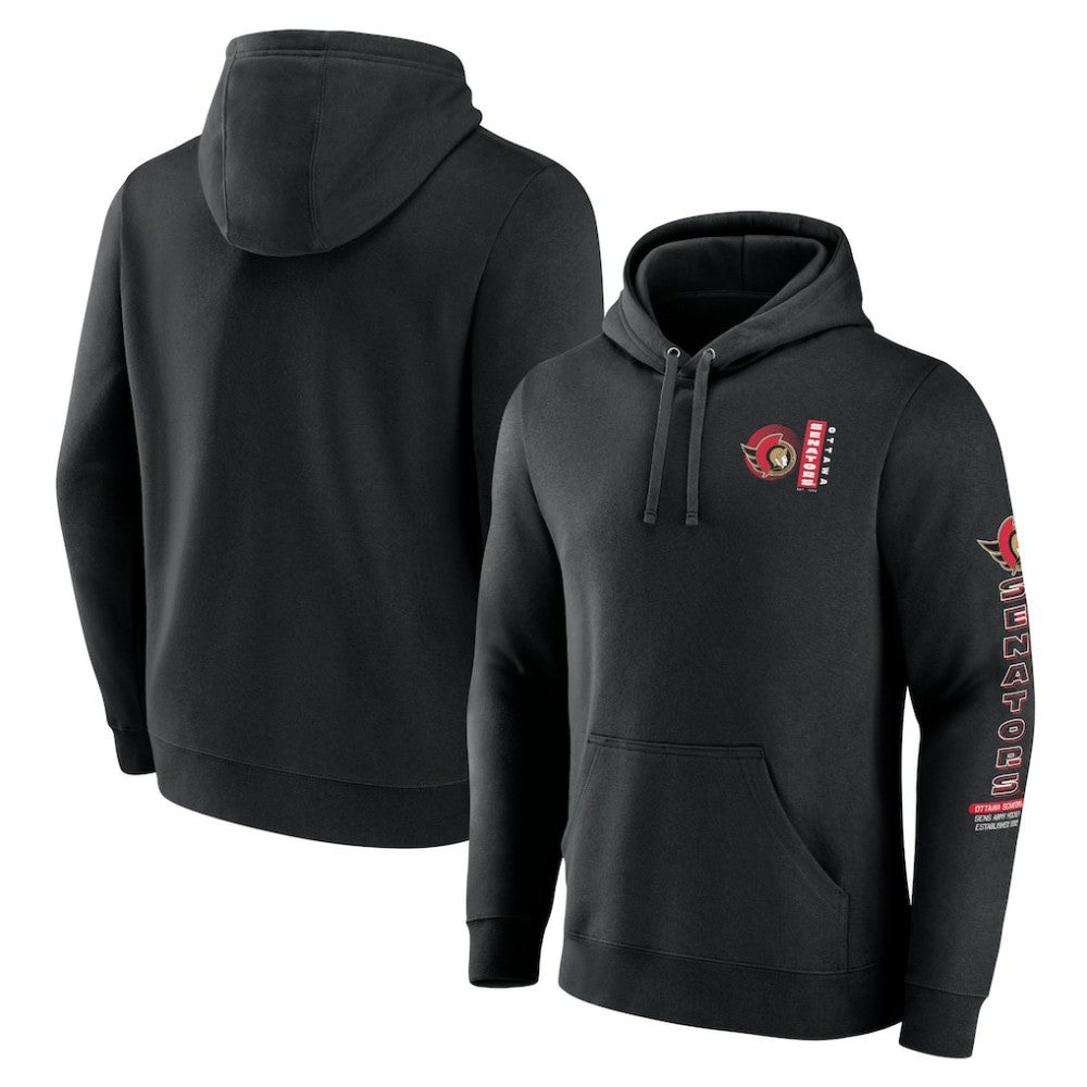 Ottawa Senators Fanatics Revolution Pullover Hoodie - Black Hoodies