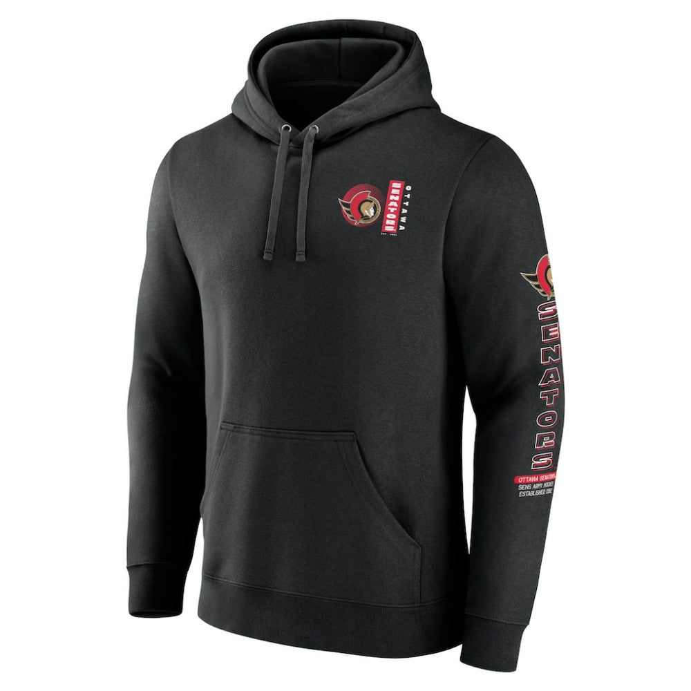 Ottawa Senators Fanatics Revolution Pullover Hoodie - Black Hoodies