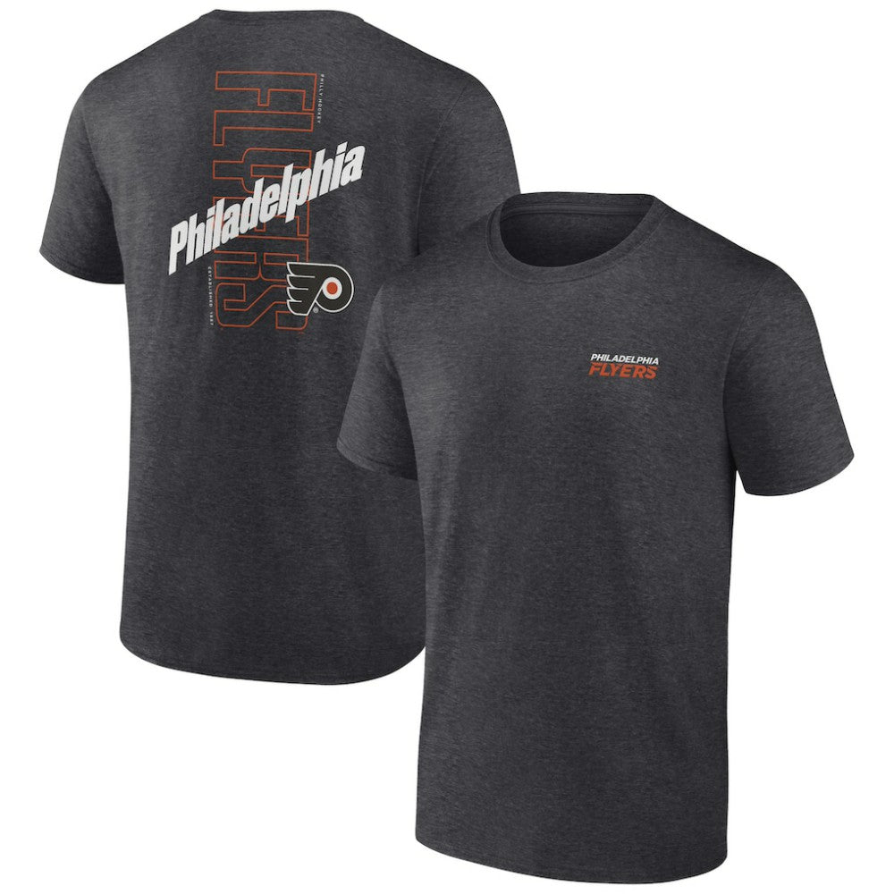 Philadelphia Flyers Fanatics Backbone T-Shirt - Heather Charcoal T-shirts