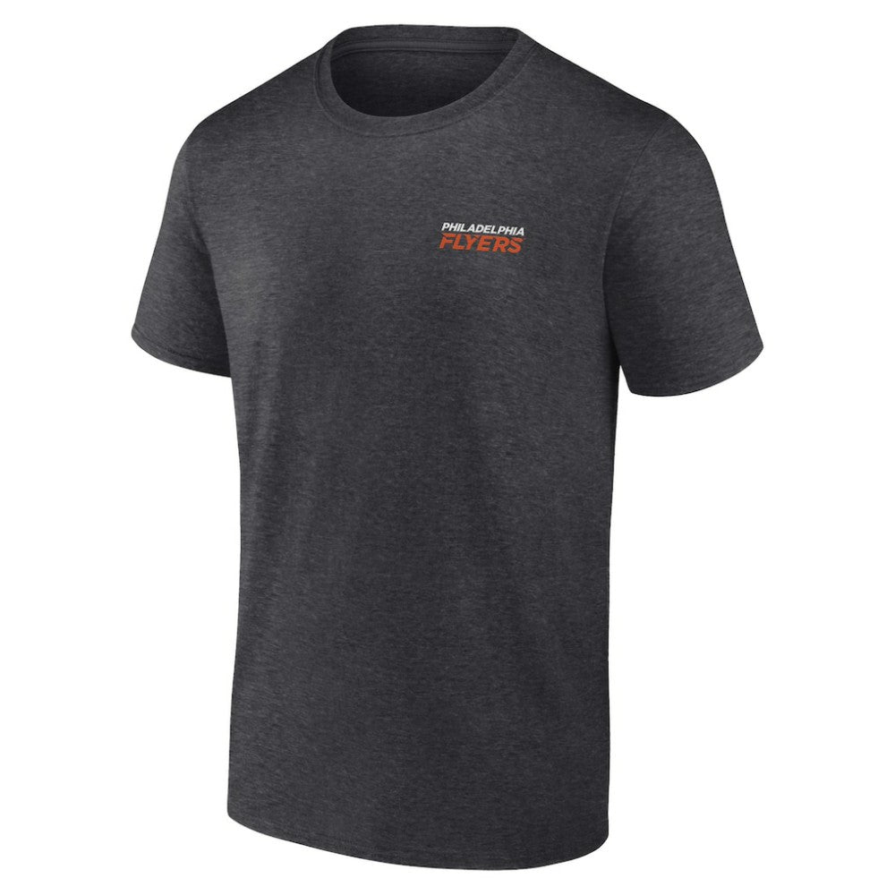Philadelphia Flyers Fanatics Backbone T-Shirt - Heather Charcoal T-shirts
