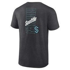 Seattle Kraken Fanatics Backbone T-Shirt - Heather Charcoal T-shirts