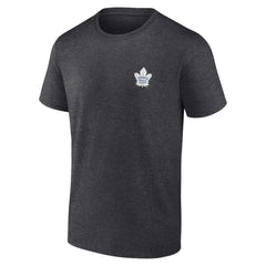 Toronto Maple Leafs Fanatics Backbone T-Shirt - Heather Charcoal T-shirts