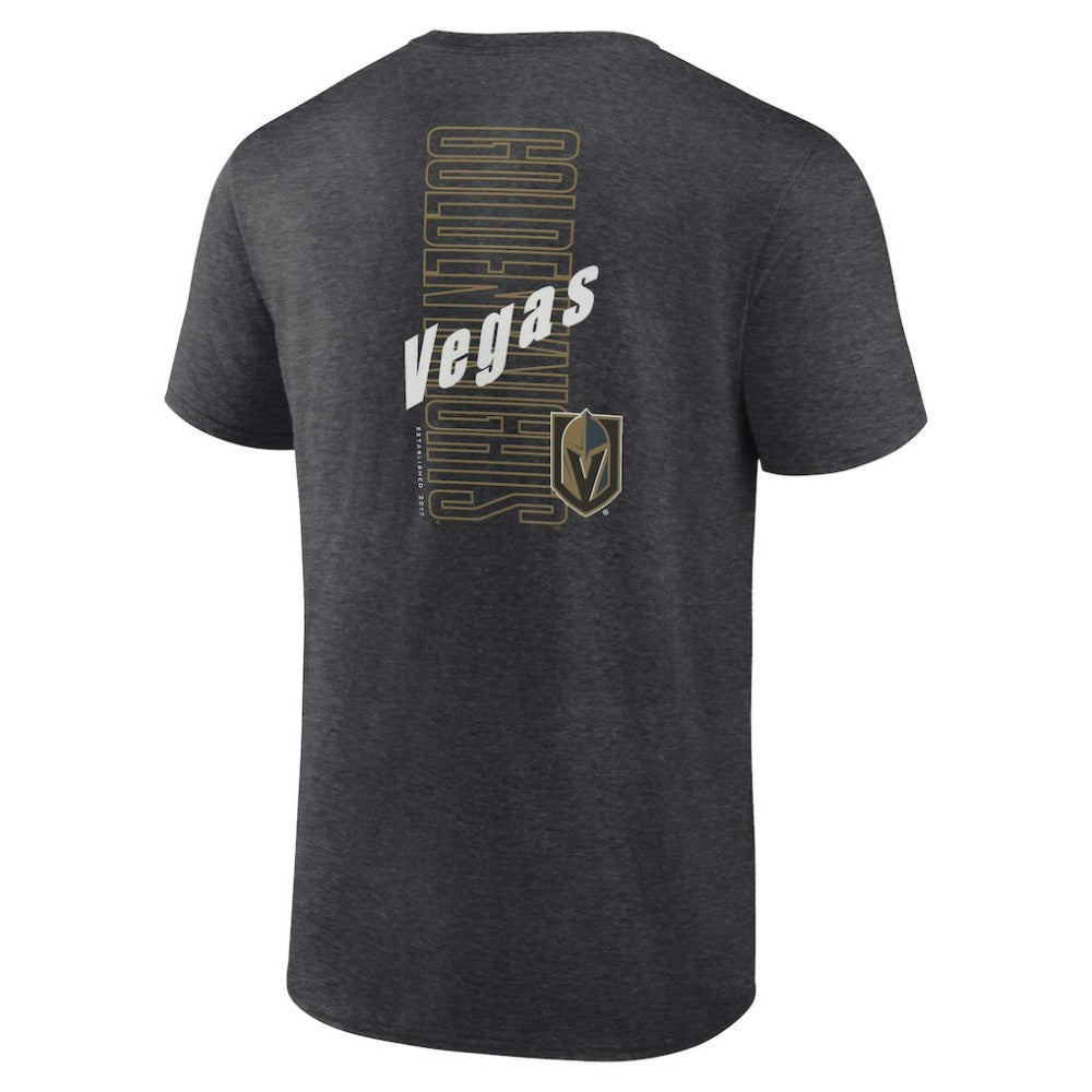 Vegas Golden Knights Fanatics Backbone T-Shirt - Heather Charcoal T-shirts