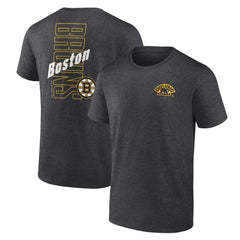 Boston Bruins Fanatics Backbone T-Shirt - Heather Charcoal T-shirts