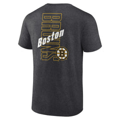 Boston Bruins Fanatics Backbone T-Shirt - Heather Charcoal T-shirts
