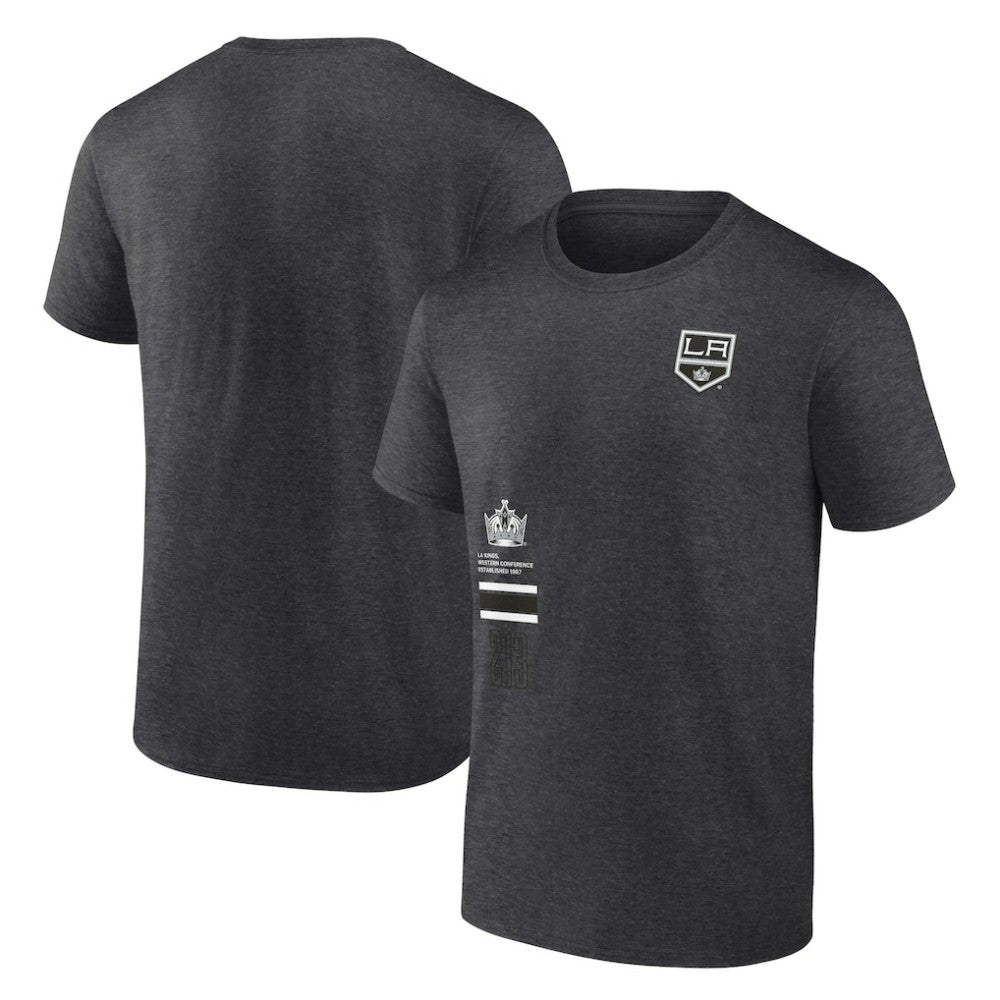 Los Angeles Kings Fanatics Represent T-Shirt - Heather Charcoal T-shirts