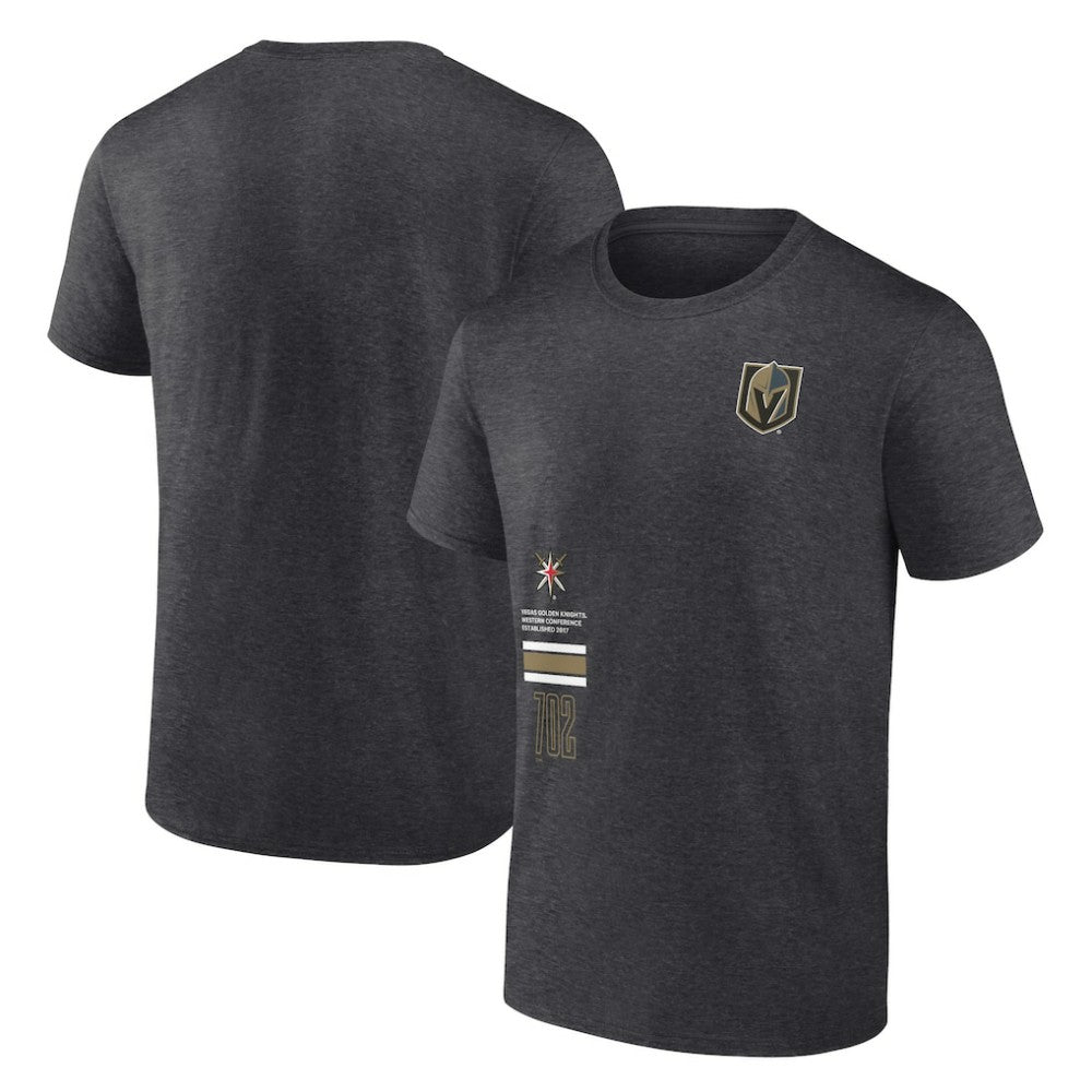 Vegas Golden Knights Fanatics Represent T-Shirt - Heather Charcoal T-shirts