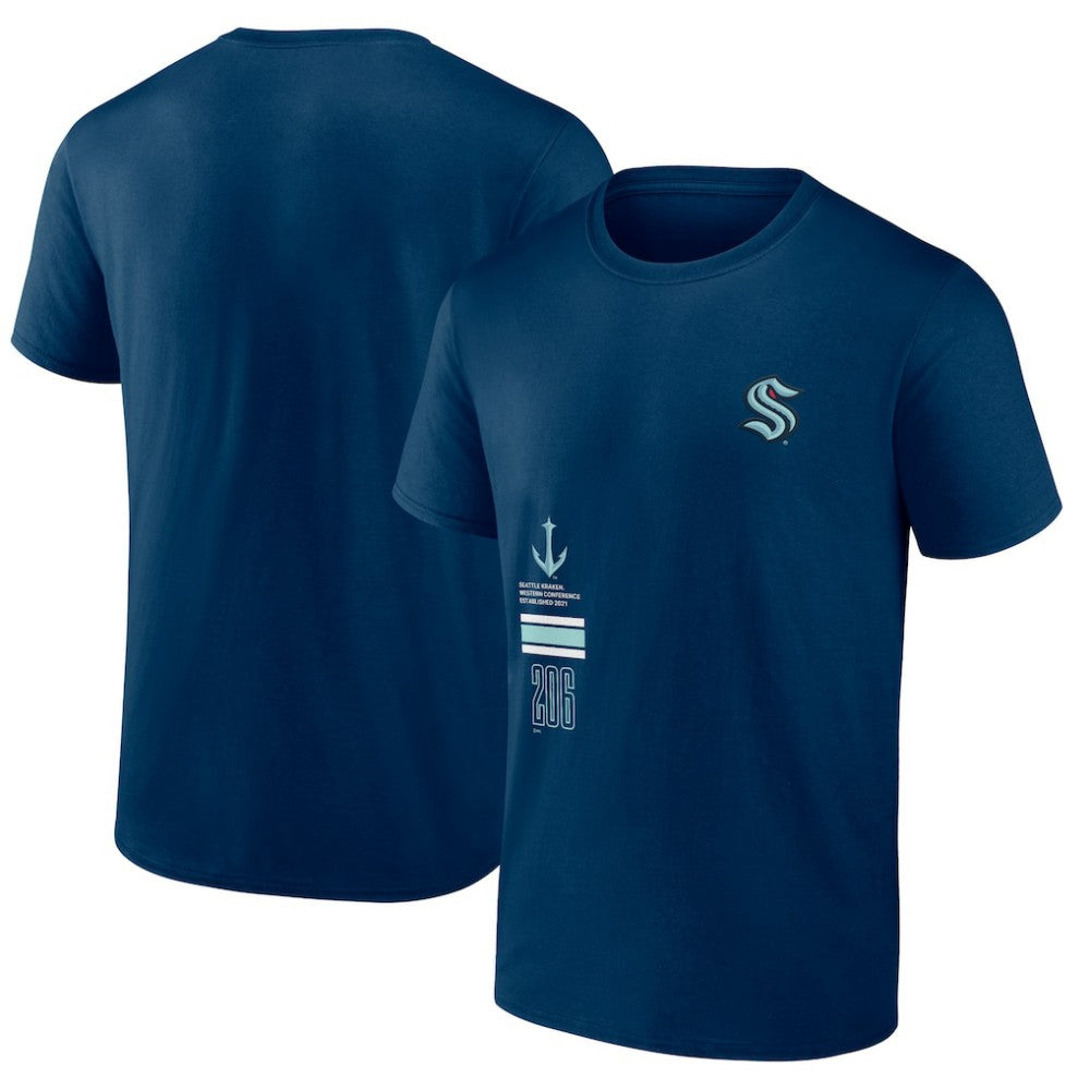 Seattle Kraken Fanatics Represent T-Shirt - Deep Sea Blue T-shirts