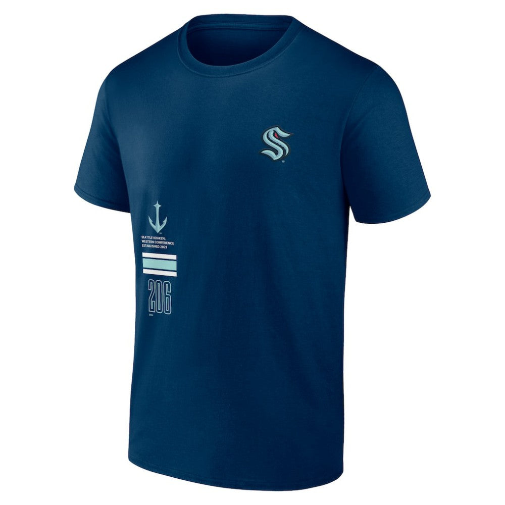 Seattle Kraken Fanatics Represent T-Shirt - Deep Sea Blue T-shirts