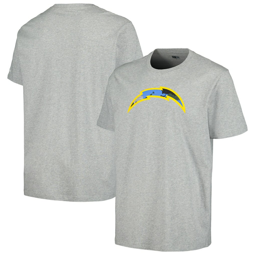Los Angeles Chargers New Era Camo Logo T-Shirt - Gray sale